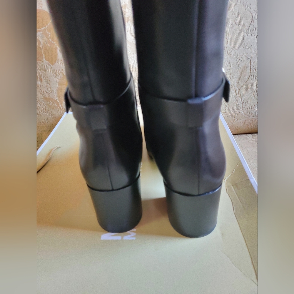 Michael Kors Carmen Leather Riding Boots/Black - Picture 9 of 14
